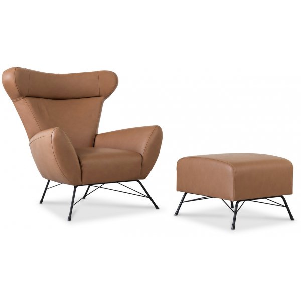 Town fåtölj i anilinläder Cognac Town fåtölj i anilinläder Cognac