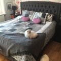 Snygg inramning som gjorde sängen komplett! Sängkappa 40 cm hög - Välj din färg och mått