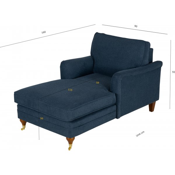 Ftlj howard chaiselounge bl - Watford Deluxe + Mbeltassar