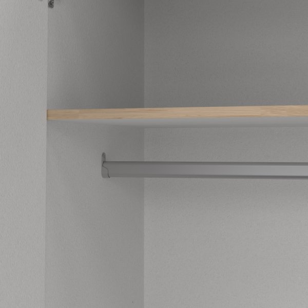 Sprint garderob med 4 dörrar och 3 lådor - Hickory Sprint garderob med 4 dörrar och 3 lådor - Hickory