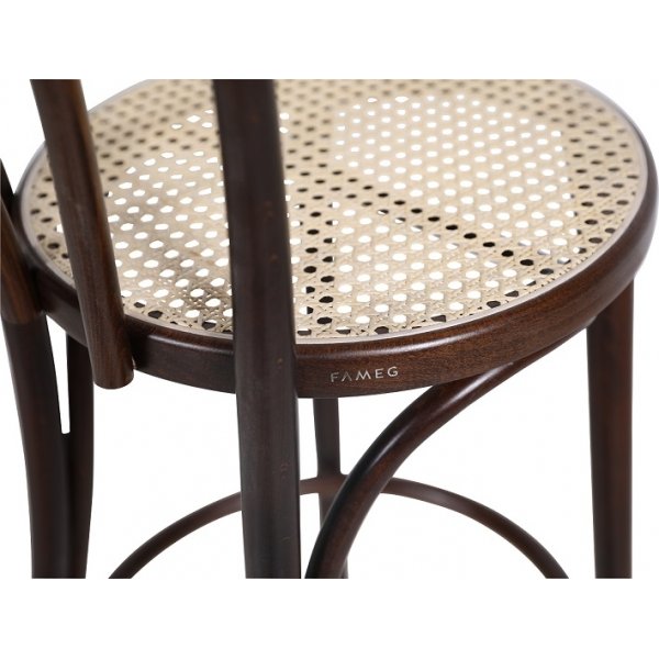 Tabouret de bar No 18 avec assise en rotin - N\\\'importe quelle couleur sur le cadre