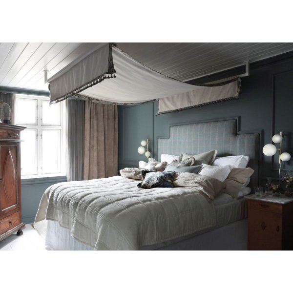 Molekyl wandlamp - Mat messing/wit Molekyl wandlamp - Mat messing/wit