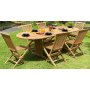 Utebord i teak 180/240 cm - Salt