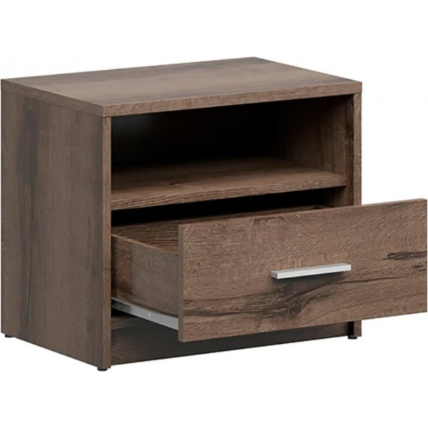 Nepo Plus nachtkastje - Donker eiken