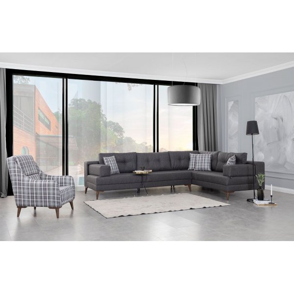 Oslo hrnsoffa - Antracit