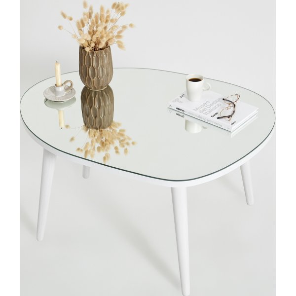 Table basse Gusto 75 x 55 cm - Blanc