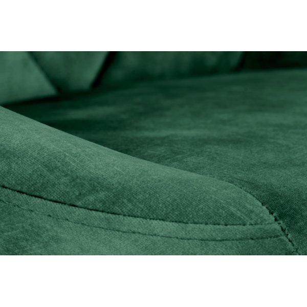 Barstol med grön klädsel & svart fot Barstol med grön klädsel & svart fot