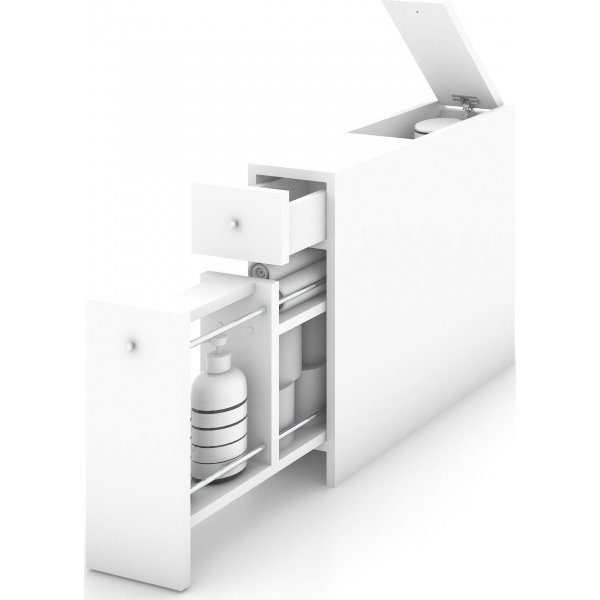 Meuble de salle de bain intelligent - Blanc Meuble de salle de bain intelligent - Blanc