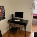 Kundbild Neptun skrivbord med låda 110 cm i svartbetsad ask: Min arbetsplats hemma ??