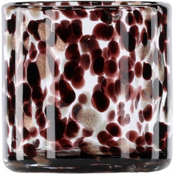 Glora lykta Ø8 cm - Svart/Vit Glora lykta Ø8 cm - Svart/Vit