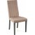 Chaise de salle  manger chin - Velours beige/noir