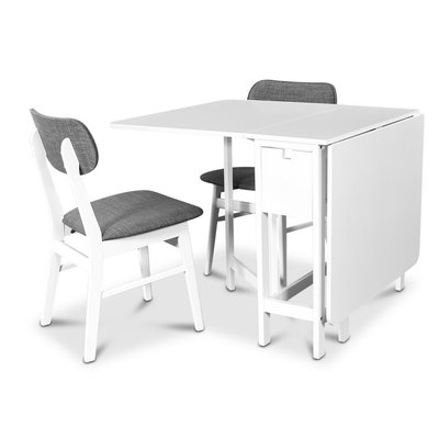 Sarek slagbord - Bord inklusive 4 st stolar - Vit