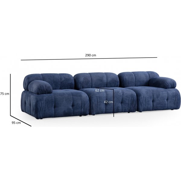 Petit canap 3 places - Bleu