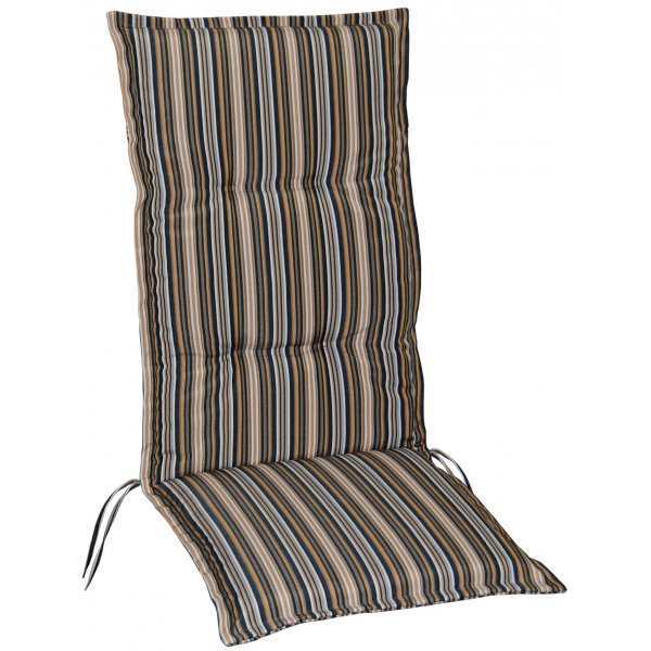 Vinge dyna till positionsstol och hammock - Beige/Svart/Vit/Brun (randig)