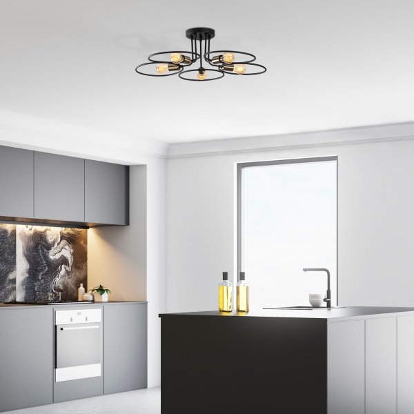 Plafonnier Halo 1346 - Noir Plafonnier Halo 1346 - Noir