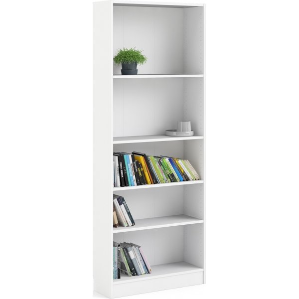 Bibliothèque haute et large Basic - Blanc Bibliothèque haute et large Basic - Blanc