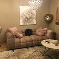 Kundbild Nova 3-sits soffa - Beige sammet: Troels Nova 3 - sits soffa