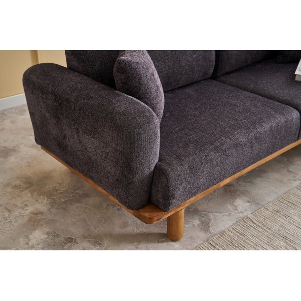 Reims 3-sits soffa - Antracit Reims 3-sits soffa - Antracit