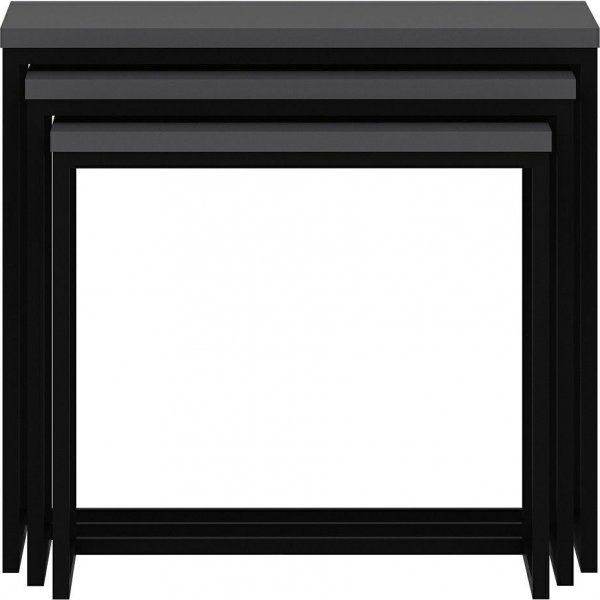 Table Evia 45/50/55 x 36/38/40 cm - Anthracite