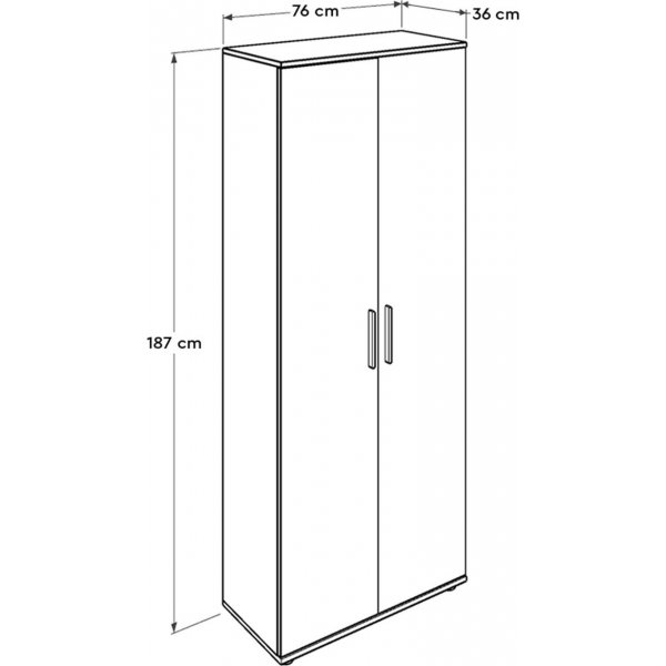 Shock schoenenkast 5 - Wit Shock schoenenkast 5 - Wit