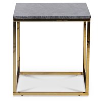 Accent soffbord 50 - Grå marmor / Blank mässing Accent soffbord 50 - Grå marmor / Blank mässing
