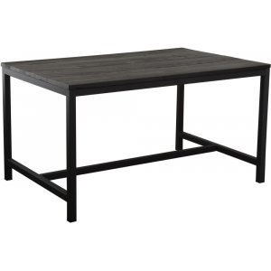 Holmstorp matbord 140 cm - Svartlackad alm