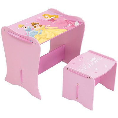 Disney Prinsessa skrivbord med stol - Rosa