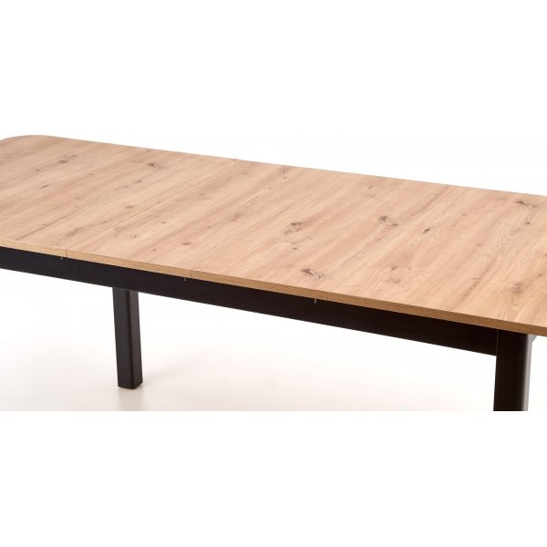 Table à manger extensible Bloom 90x160-240 cm - Chêne / Noir Table à manger extensible Bloom 90x160-240 cm - Chêne / Noir