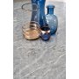 Orcan runt matbord 140 cm - Gr marmor/svart