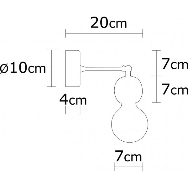 Kapris wandlamp N-822 - Hout