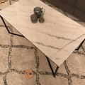 Kundbild Maryland soffbord 110 - Vit äkta Marmor / Svart: Mitt fantasiska bord
