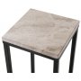 Accent sngbord/piedestal 65 - Svart / beige