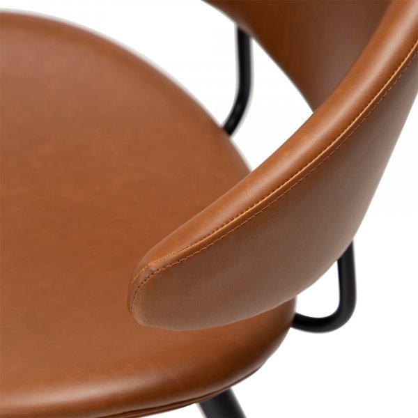 Chaise de salle à manger Napoléon - PU marron Chaise de salle à manger Napoléon - PU marron