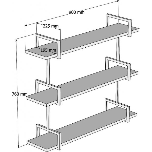 Urban v�gghylla - Vit