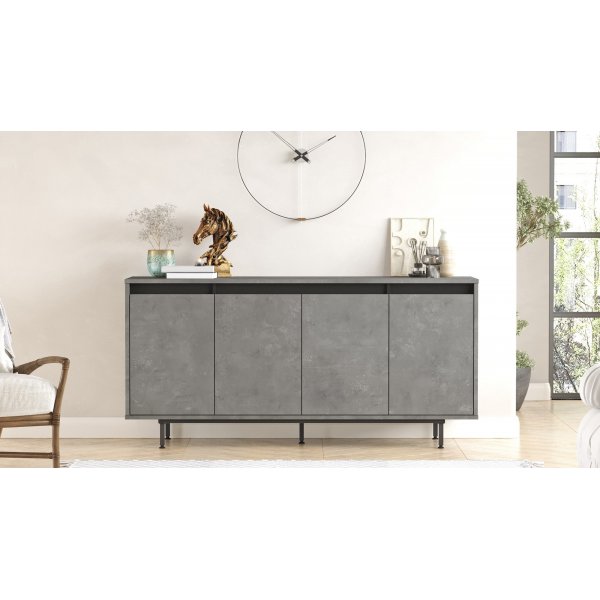 Luvio skänk 30 - Grå/svart Luvio skänk 30 - Grå/svart