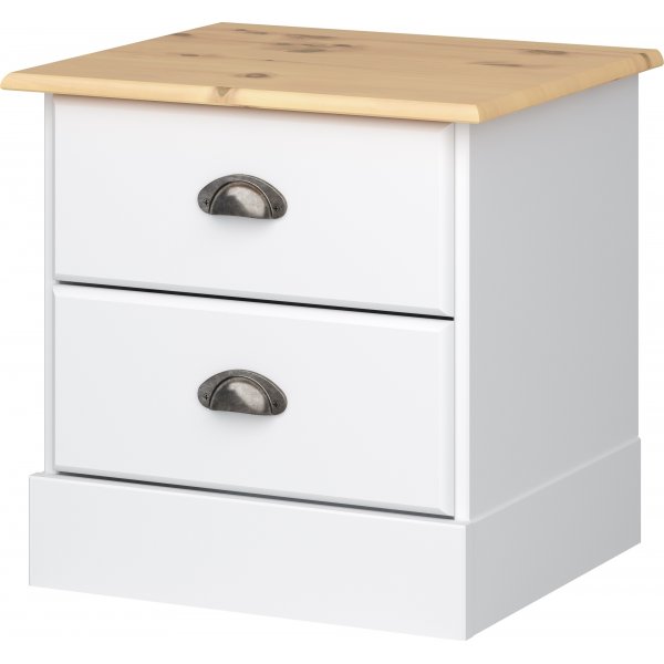 Nola sängbord - Vit/beige Nola sängbord - Vit/beige