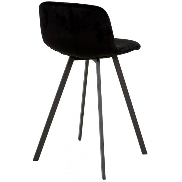 Elisa barstol - Svart sammet