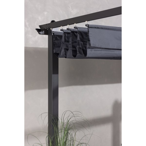 Pergola Lazio 248 x 295 x 295 cm - Grise Pergola Lazio 248 x 295 x 295 cm - Grise