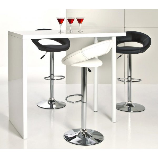 Plump barstol - Vit PU Plump barstol - Vit PU