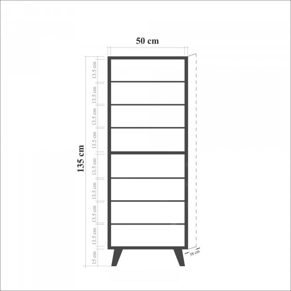 Filinta skoskåp butterfly - Sonoma ek Filinta skoskåp butterfly - Sonoma ek