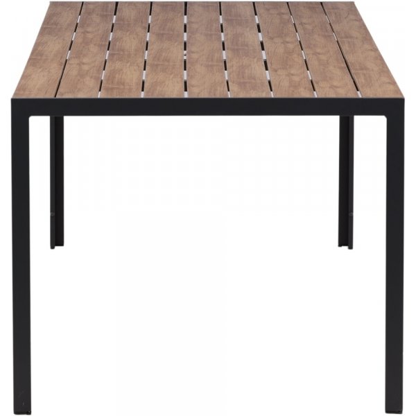 Table d\\\'extérieur 205 x 90 cm noir/naturel - Copacabana Table d\\\'extérieur 205 x 90 cm noir/naturel - Copacabana