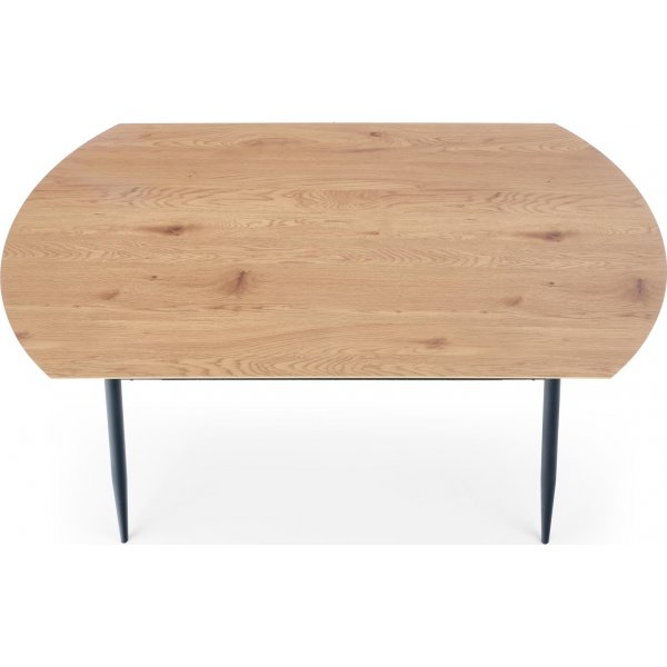 Table à manger Rankin 160 cm - Chêne/noir Table à manger Rankin 160 cm - Chêne/noir