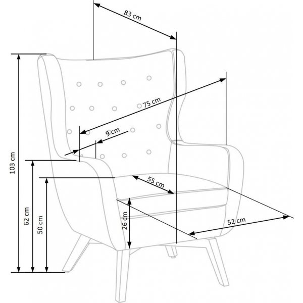 Fauteuil Goodman - Vert