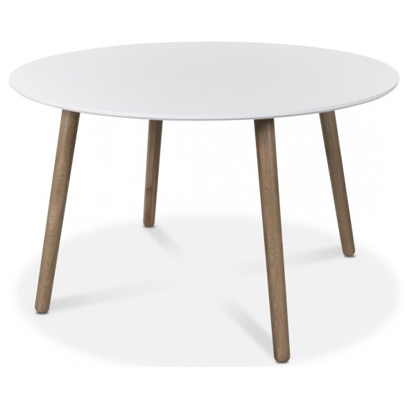Rosvik runt matbord 120 cm - Ek/Vit