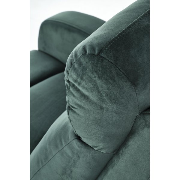 Fauteuil inclinable Wonder en velours vert