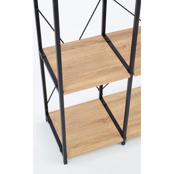 Bibliothèque Agave - Chêne Sonoma/noir Bibliothèque Agave - Chêne Sonoma/noir