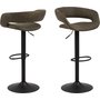Grace barstol 104 cm - Olivgrn/svart