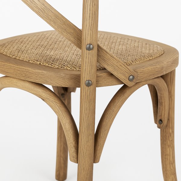 Gaston stol i oljat massivt tr