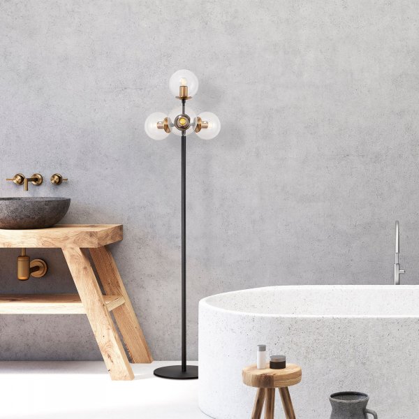 Akkas golvlampa klar - Svart Akkas golvlampa klar - Svart