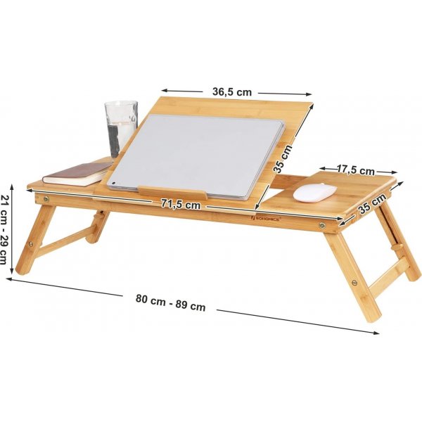 Table pour ordinateur portable Alfie - Beige Table pour ordinateur portable Alfie - Beige